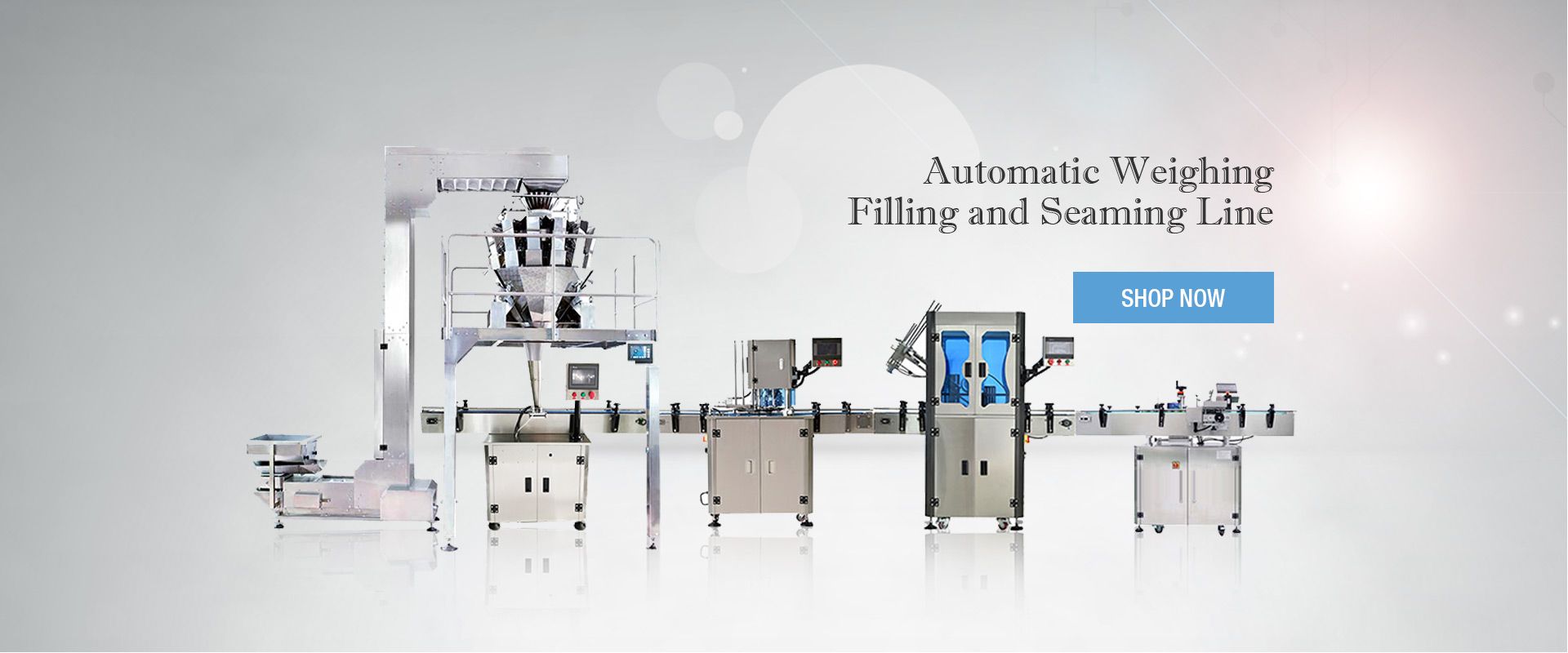 Automatic Weighing Filling and Seaming Line