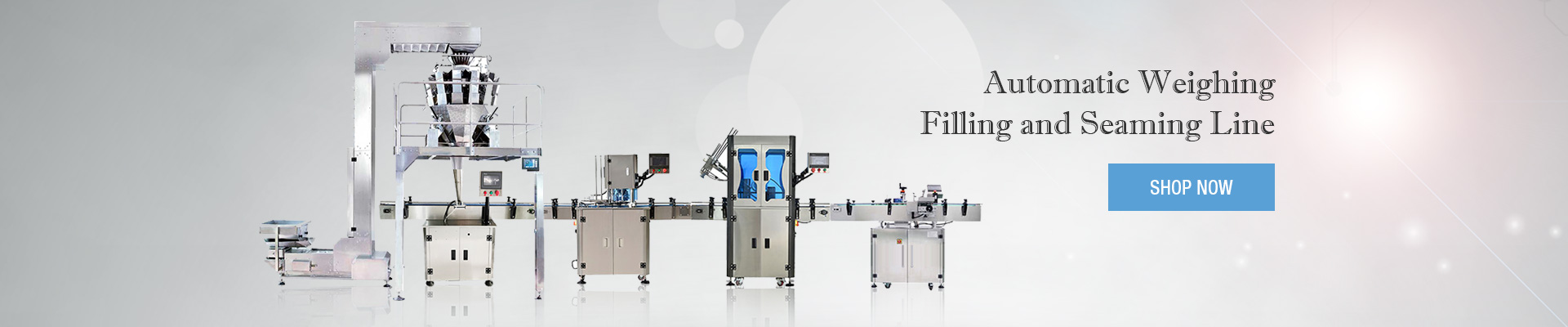 Automatic Weighing Filling and Seaming Line