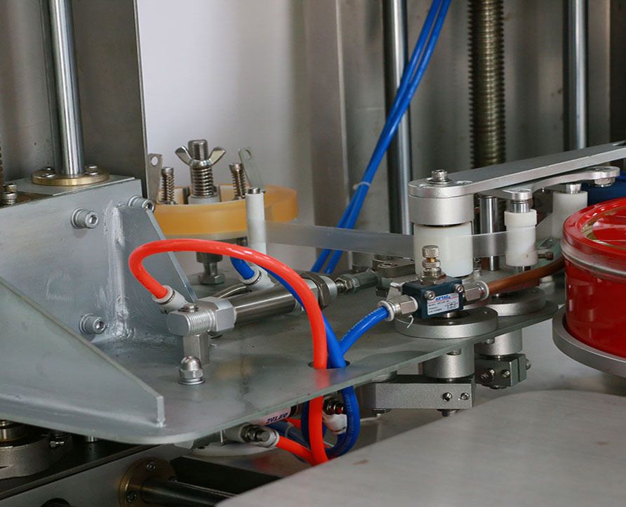 Automatic Tape Sealing Machine, Box Taping Around Sealing Machine for Tin Metal Box,Plastic Jar,Cookies FH-TSM10