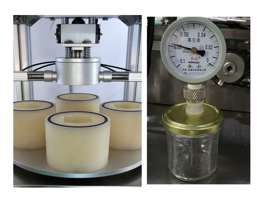 Semi Automatic Glass Jar Vacuum Capping Machine FH-SVC15