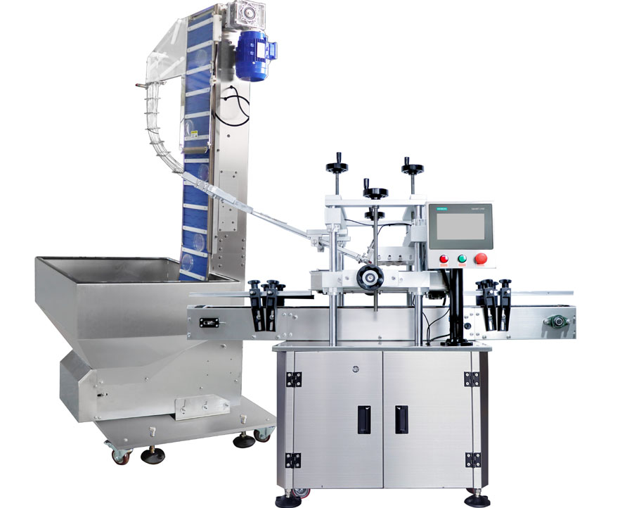 Automatic Dustproof Cap Capping Machine Linear Type FH-DPC60-1