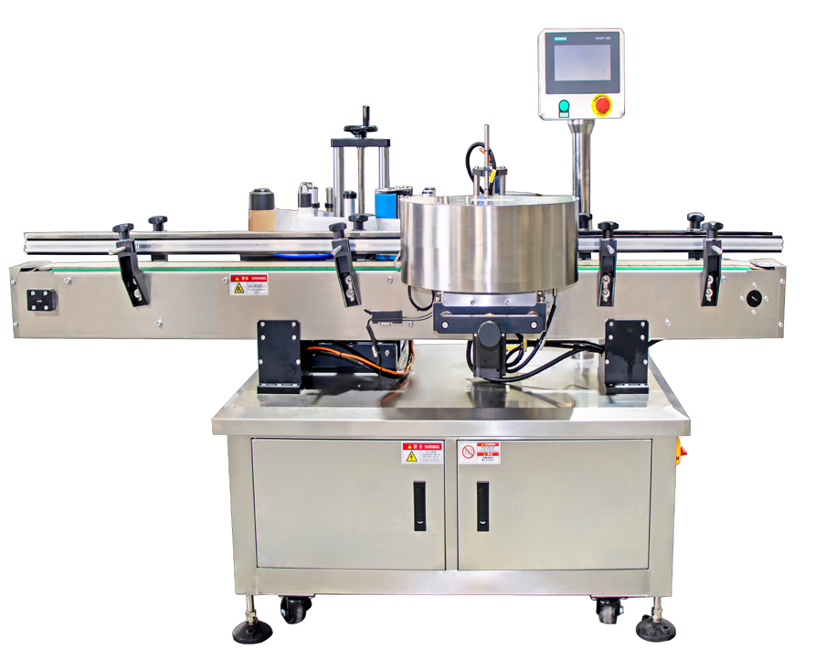 High speed round bottle labeling machine，Pressure sensitive labeler for can body