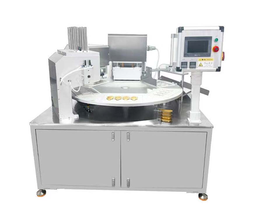 Turntable film sealing machine,Fully automatic rotary hot foil sealing machine