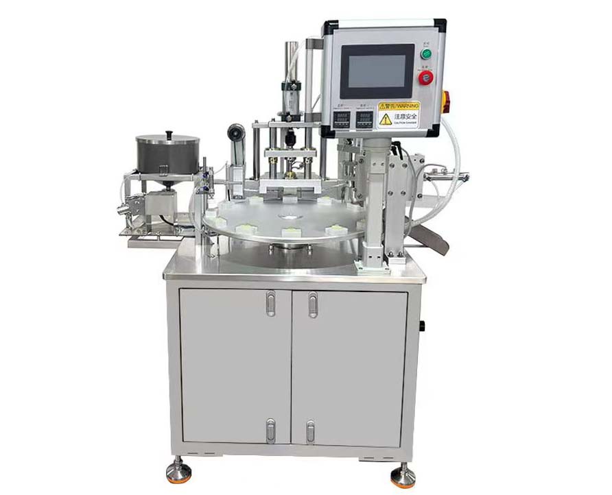Turntable film sealing machine,Fully automatic rotary hot foil sealing machine