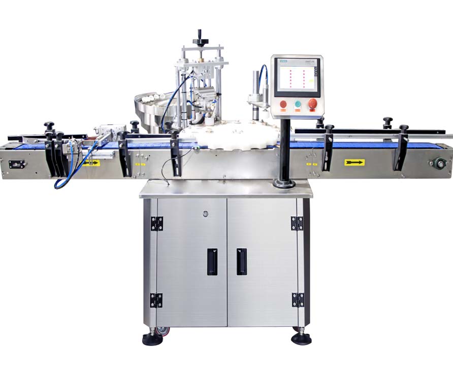 Fully automatic  suction cap pressing cap machine for bottle, High speed plastic jar ,cup capping machine