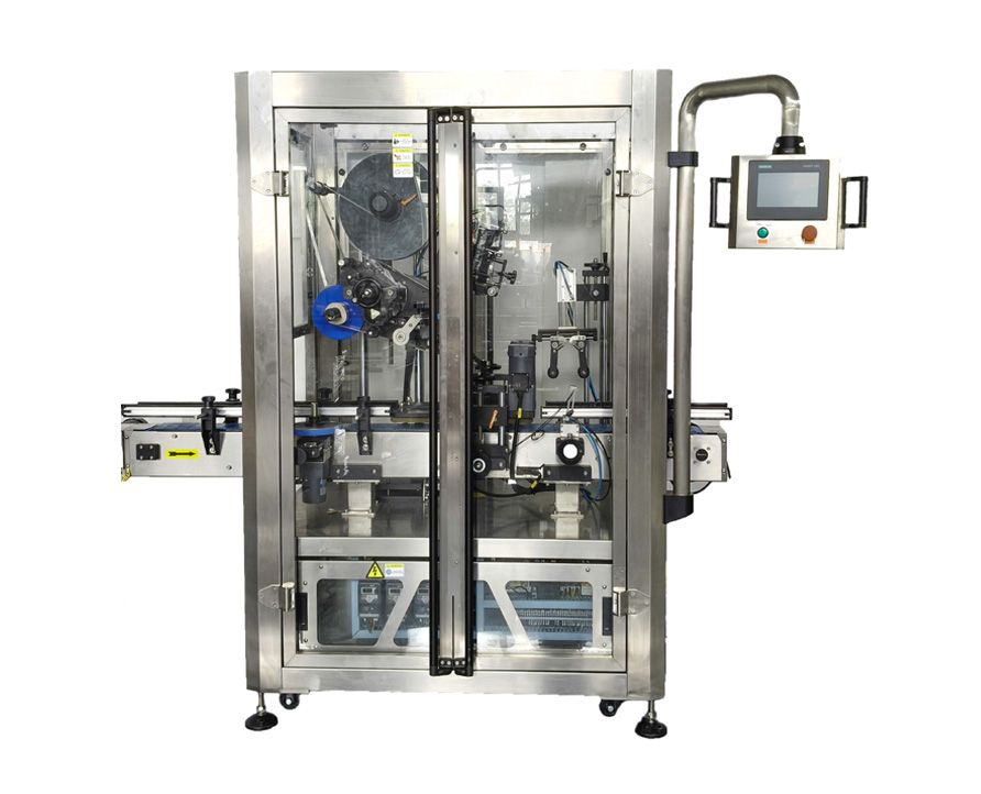 High quality CE Fully automatic production line for filling, capping, labeling and folding chocolate granules, candies, nuts and pistachios in plastic cans with multiple scales