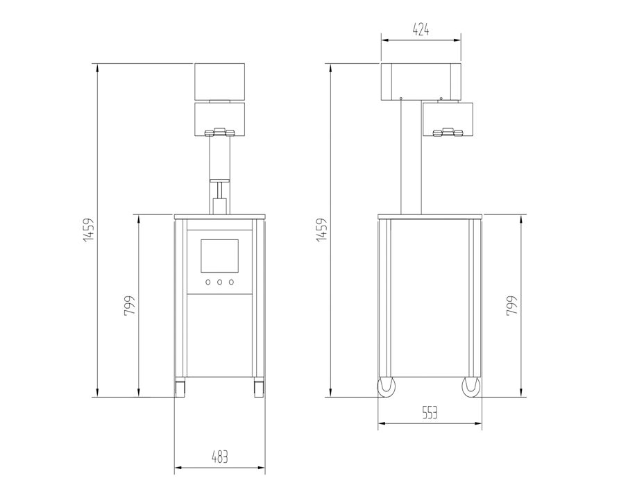 CE Semi Automatic Can Sealing Machine ,European Standard Can Seamer