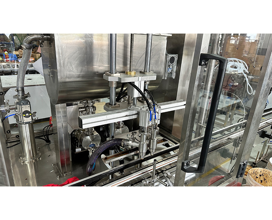 Fully automatic double head rotor pump filling machine,Pastes,Sauce,Cream,Ghee Filler Machine