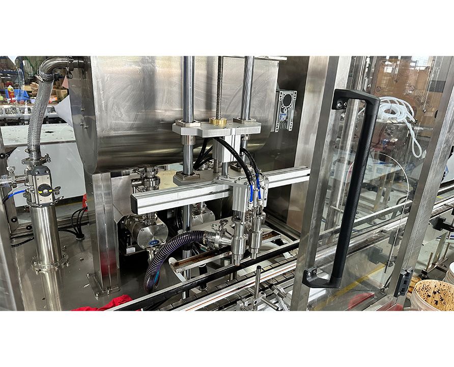 Fully automatic double head rotor pump filling machine,Pastes,Sauce,Cream,Ghee Filler Machine