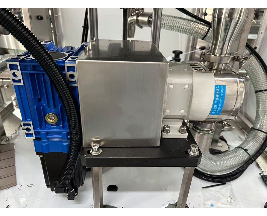 Fully automatic double head rotor pump filling machine,Pastes,Sauce,Cream,Ghee Filler Machine