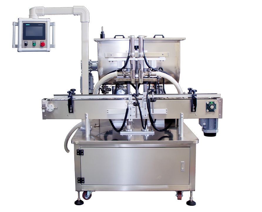 Double-head rotor pump filling machine, Thicker sauce filler machiine ,Filling machine for high viscosity products