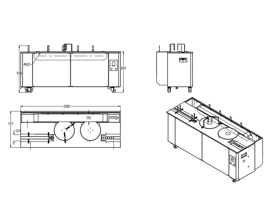 Tinplate magnetic bottle washing machine, magnetic tank cleaning machine