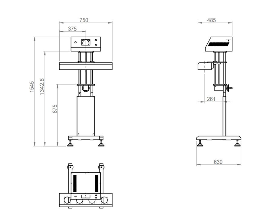 Electromagnetic induction aluminum foil sealing machine, Air-cooled aluminum foil sealing machine