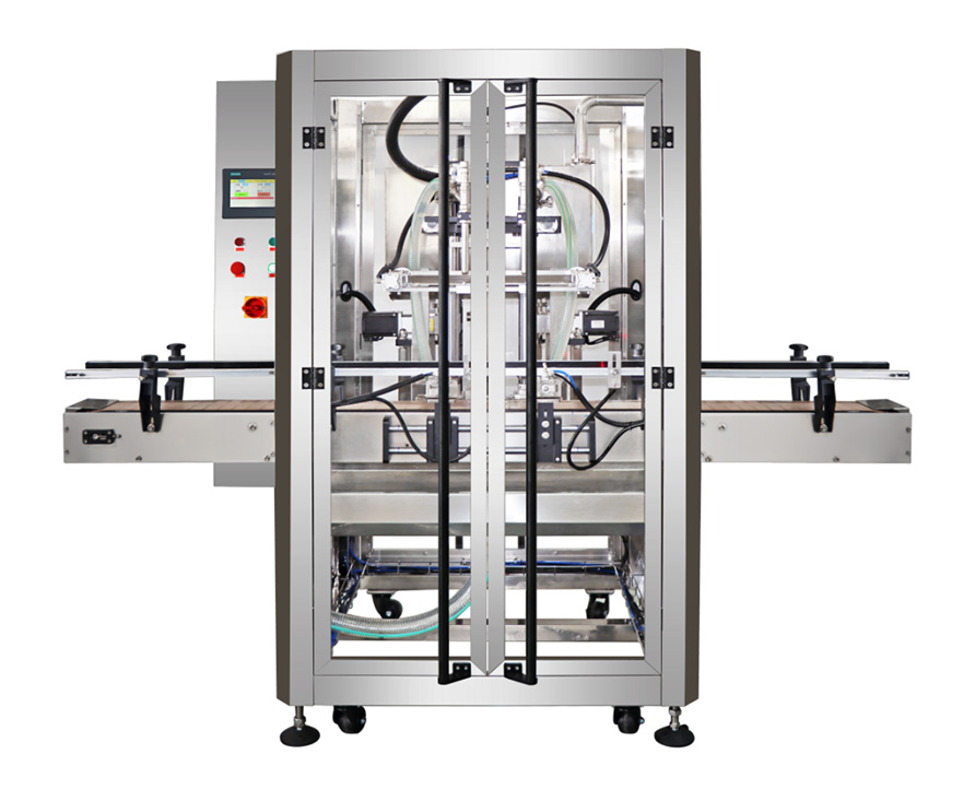 Fully automatic double-head gear pump filling machine, Gear pump filling machine for granular materials