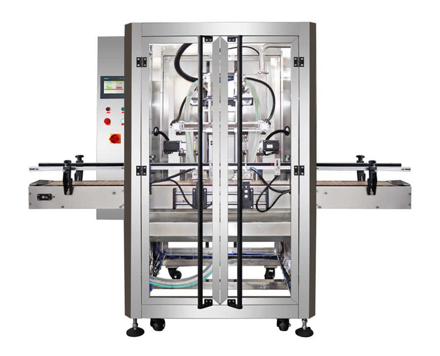 Fully automatic double-head gear pump filling machine, Gear pump filling machine for granular materials