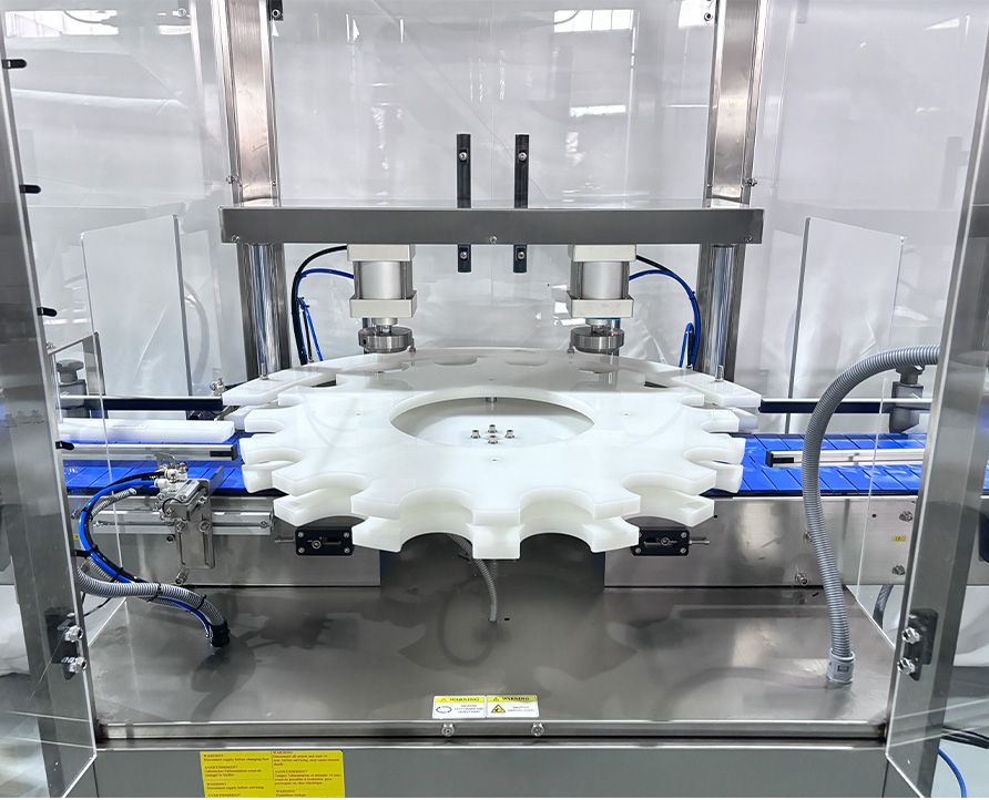 Fully automatic double-head flanging machine, High-speed servo flanging machine