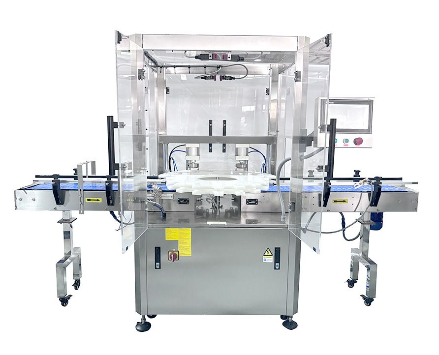 Fully automatic double-head flanging machine, High-speed servo flanging machine