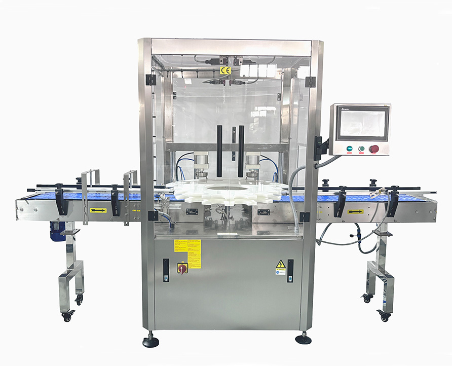 Fully automatic double-head flanging machine, High-speed servo flanging machine