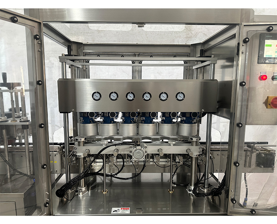 Vacuum capping machine, Automatic linear vacuum capping machine for glass bottles, vacuum capper machine