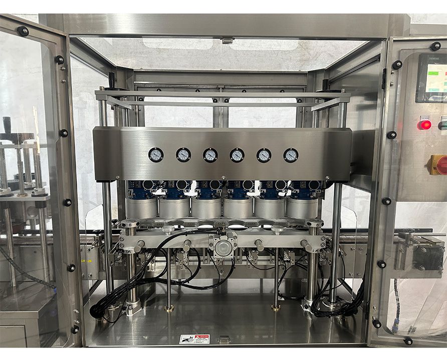 Vacuum capping machine, Automatic linear vacuum capping machine for glass bottles, vacuum capper machine