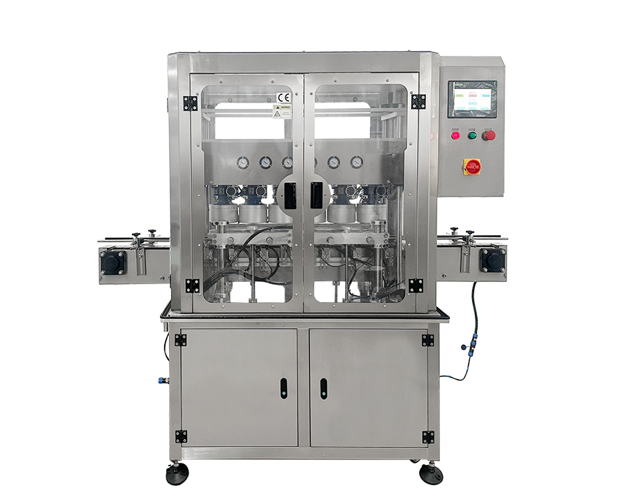 Vacuum capping machine, Automatic linear vacuum capping machine for glass bottles, vacuum capper machine