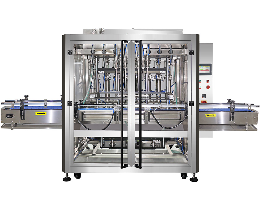 Fully Automatic 8-head Servo Piston Filling Machine (With Cover), Multi-head Piston Filling Equipment