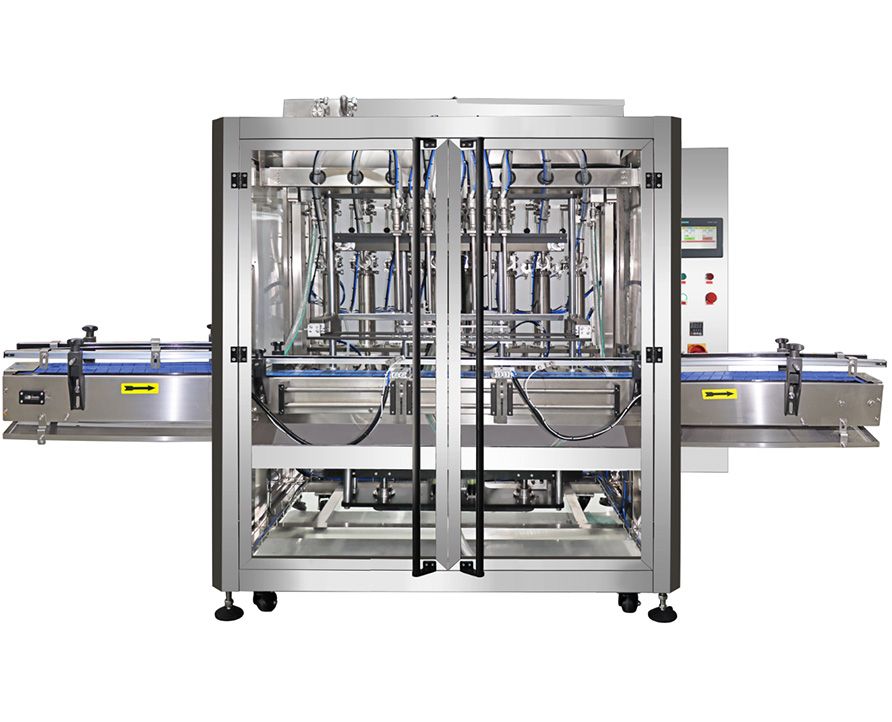 Fully Automatic 8-head Servo Piston Filling Machine (With Cover), Multi-head Piston Filling Equipment
