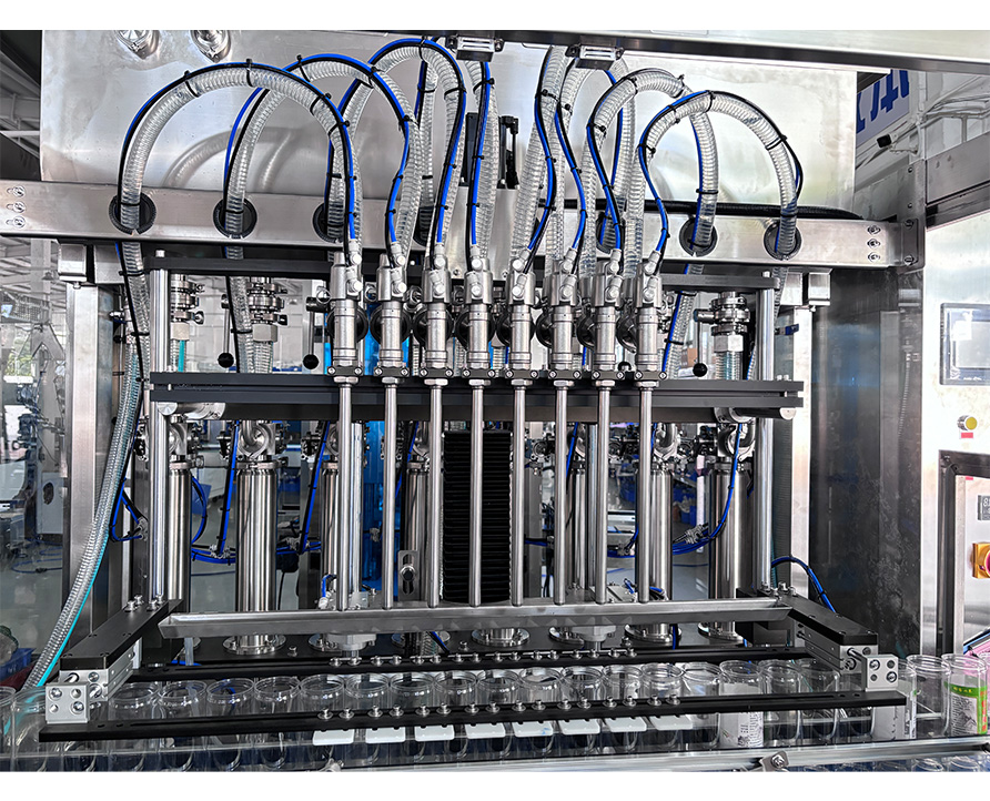 Fully Automatic 8-head Servo Piston Filling Machine (With Cover), Multi-head Piston Filling Equipment
