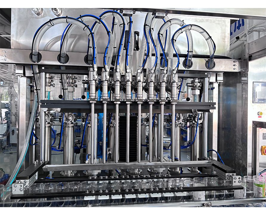 Fully Automatic 8-head Servo Piston Filling Machine (With Cover), Multi-head Piston Filling Equipment