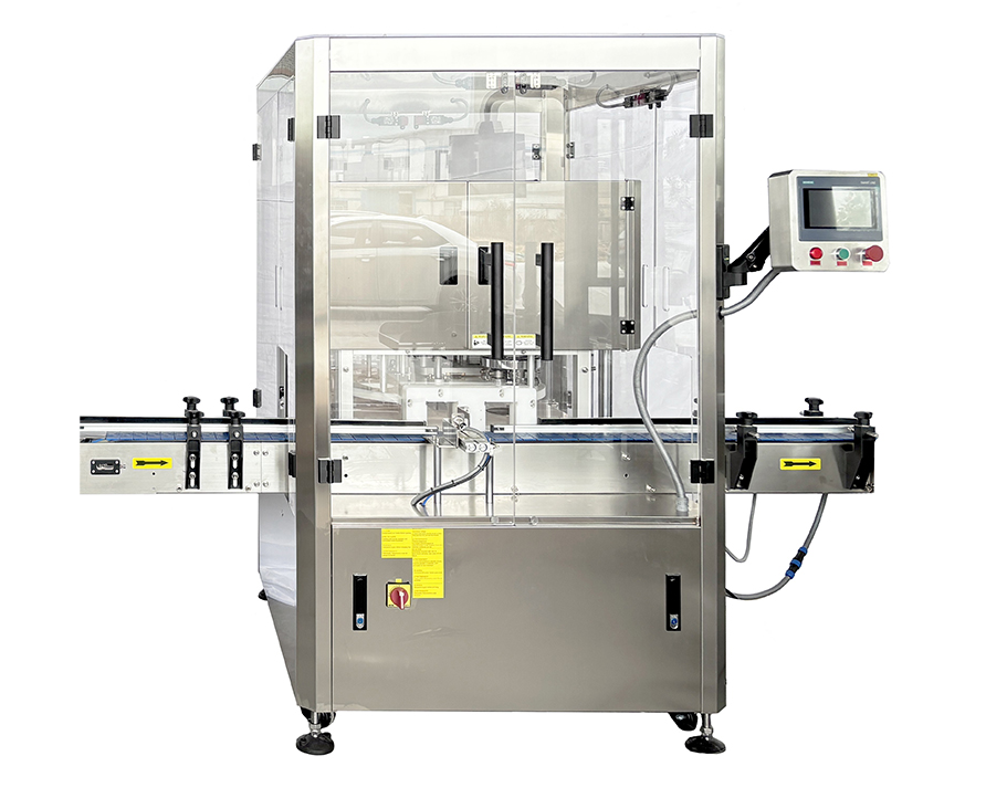 Peanut and nut canning packaging line with air blowing cleaning, bottle flipper, rotary feeding, metal detector, nitrogen flushing sealing, labeling and coding machine