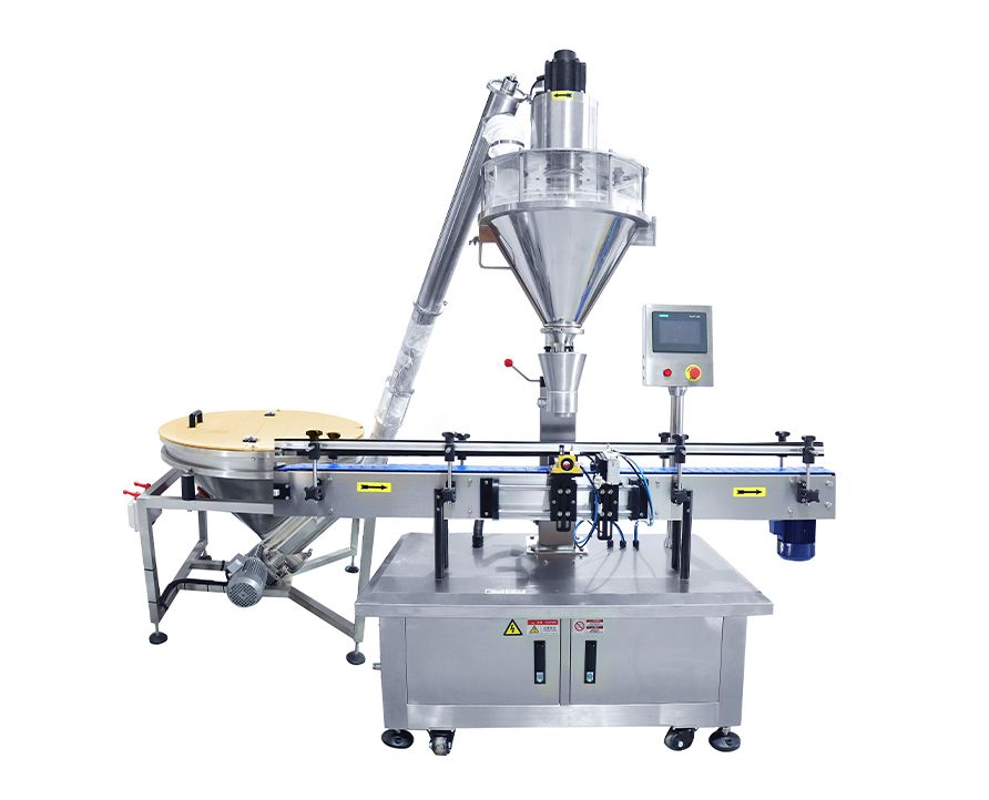 Single-head powder filling machine, Powder filler machine with screw feeding