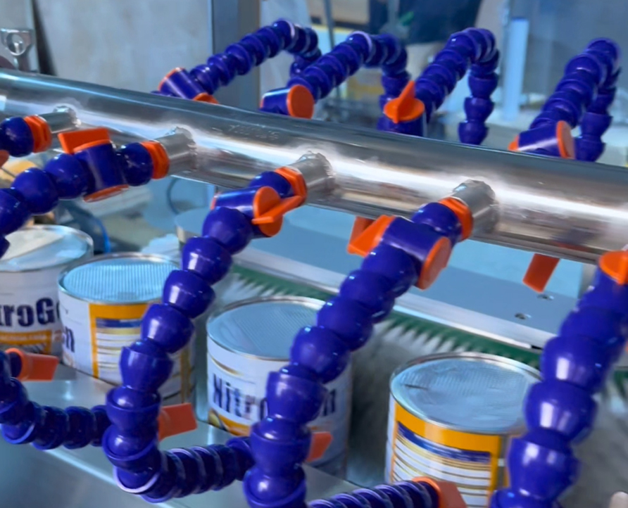 Empty can cleaning machine, Automatic can body cleaning machine, Milk powder can body cleaner