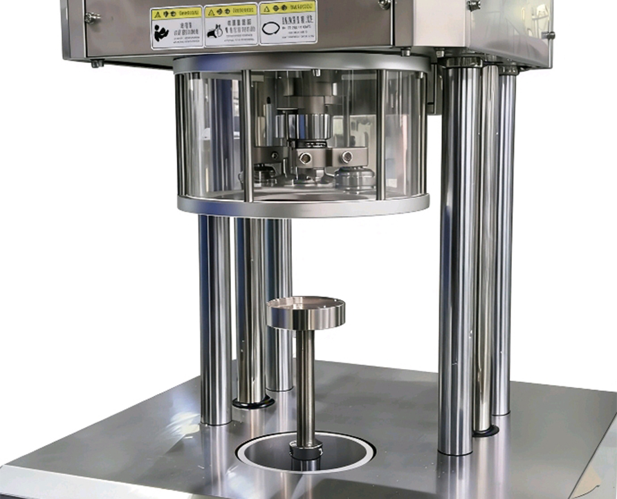 Semi-automatic vacuum sealer machine, negative pressure vacuum can seamer machine for seafood cans