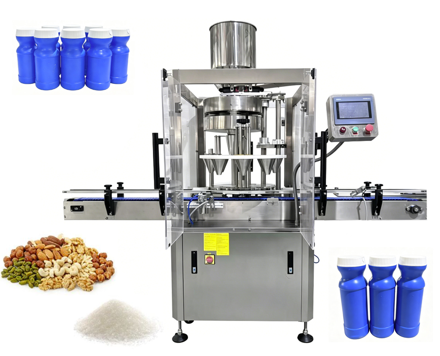 Measure cup feefing machine, Rotary measuring cup receiving machine, Quantitative salt granular material receiving machine