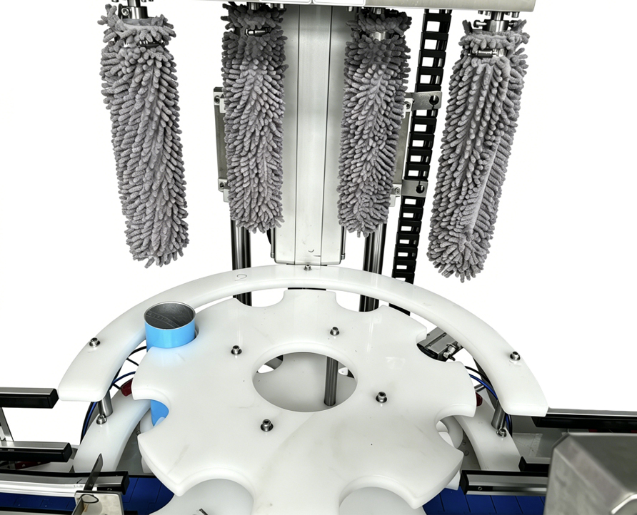 Four-head paper can cleaning machine, fully automatic food can inner wall cleaner machine, multi-head paper can cleaning machine
