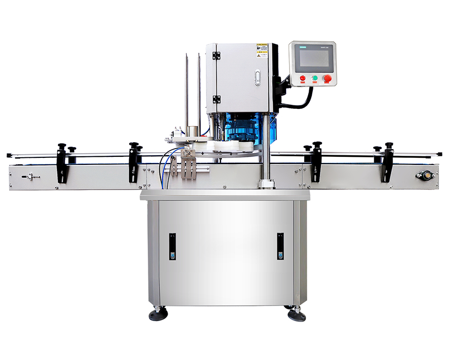 Paper can packaging production line: four-head cleaning, sealing and bottle collecting machine