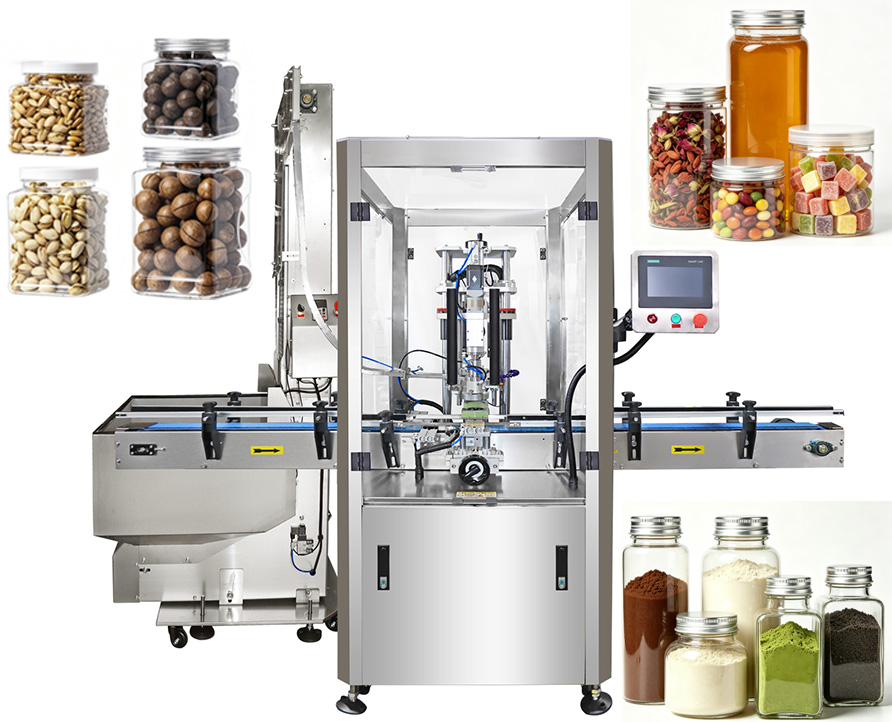Servo Control Single Head Capping Machine, Automatic Capper Machine For Different Bottle Shapes