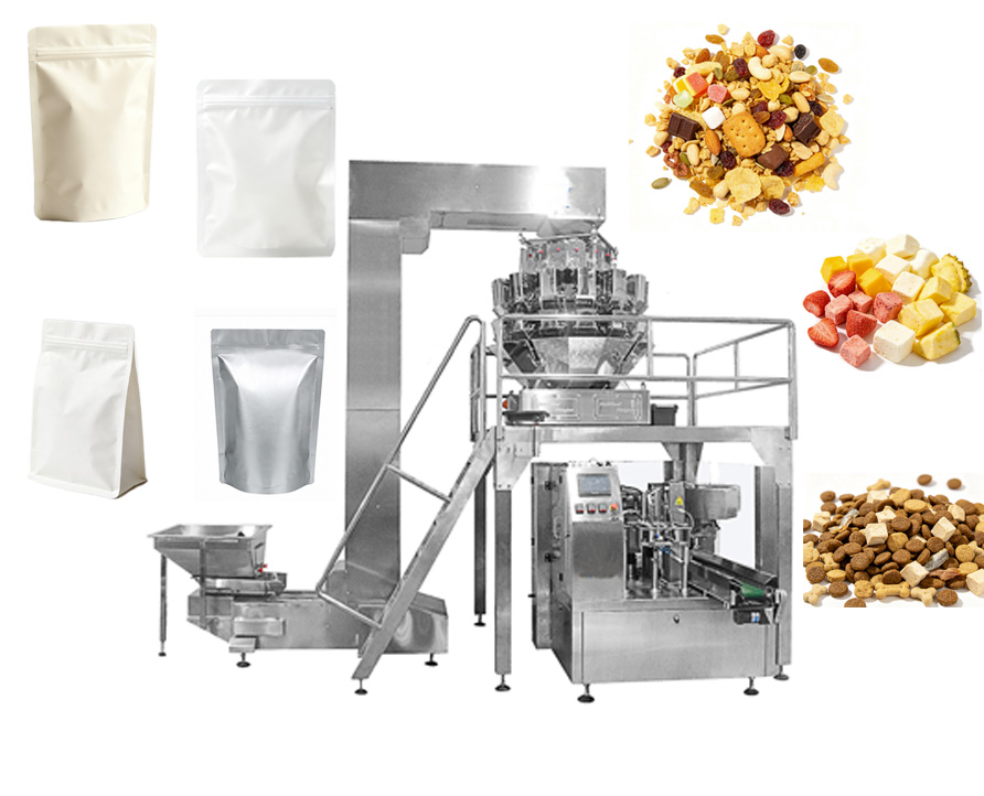 Automatic premade pouch packaging machine, Grain and nut packing machine manufacturer